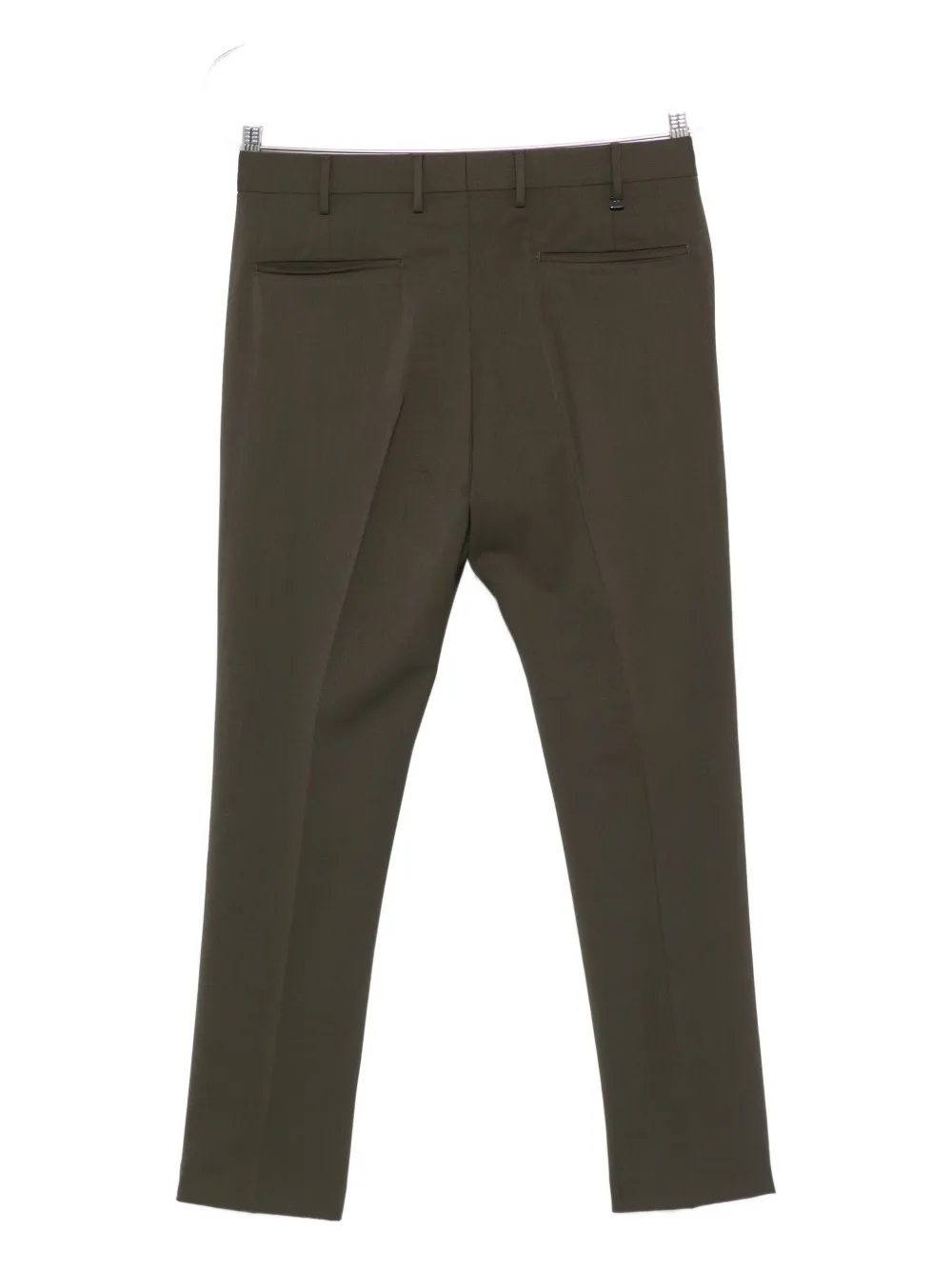 Pt Torino Pressed-crease Tailored Trousers In Brown