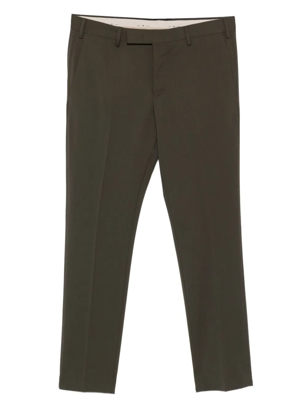 PT Torino pressed-crease tailored trousers | Brown | Image 1