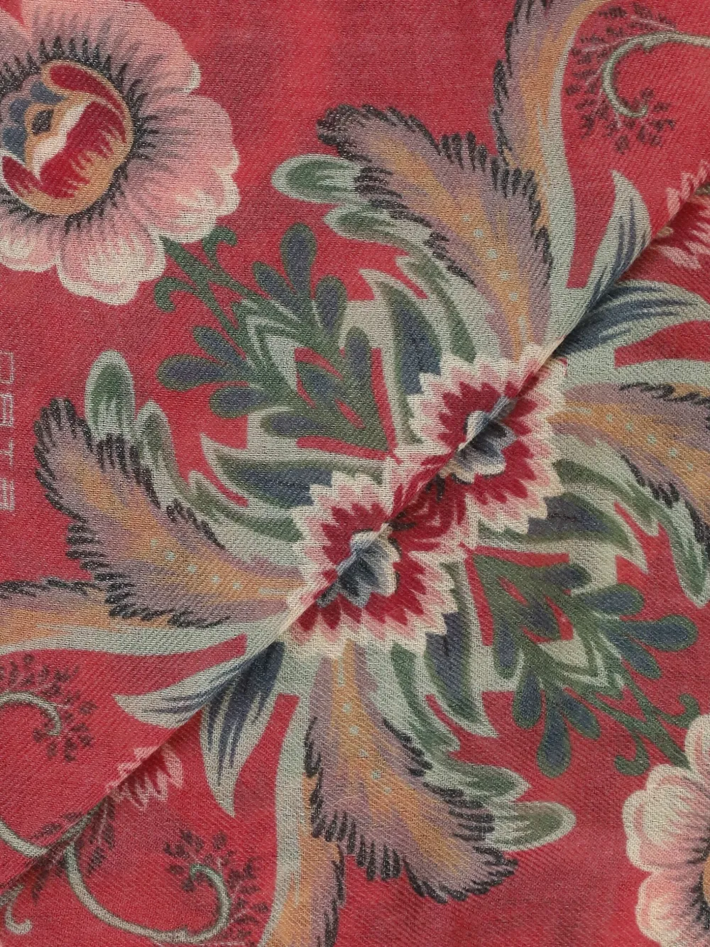ETRO Sjaal met bloemenprint Rood
