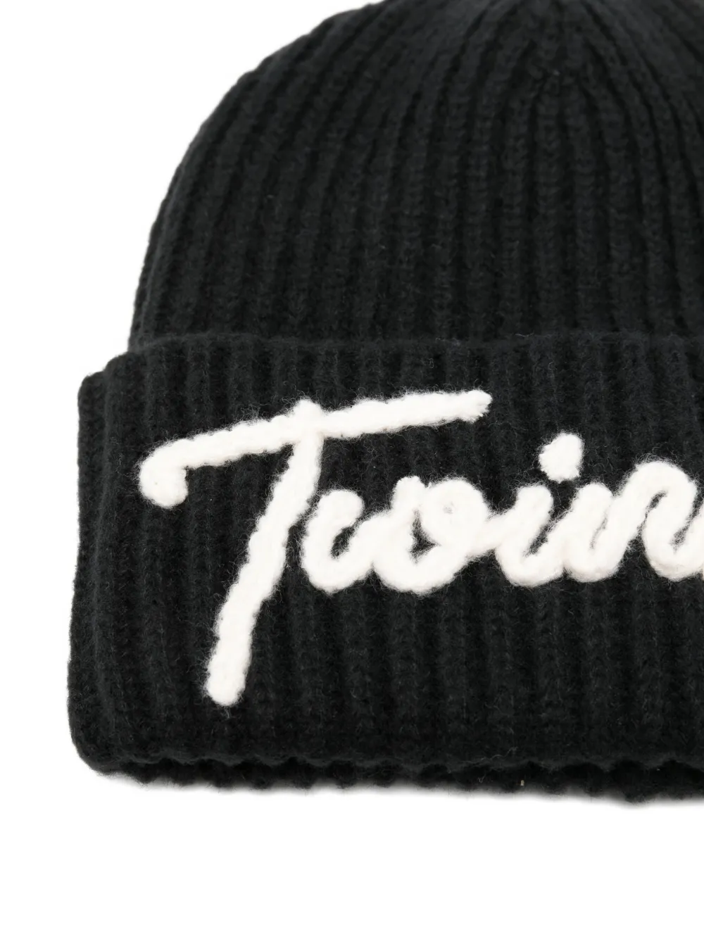 TWINSET Muts met logo Zwart