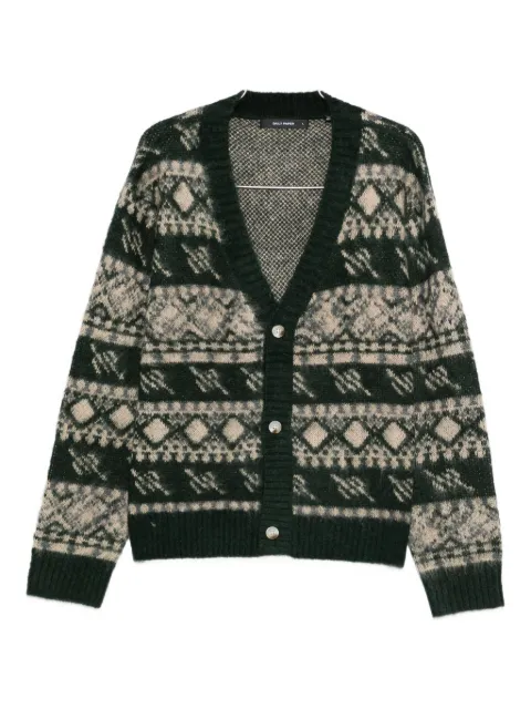 Daily Paper patterned-intarsia cardigan