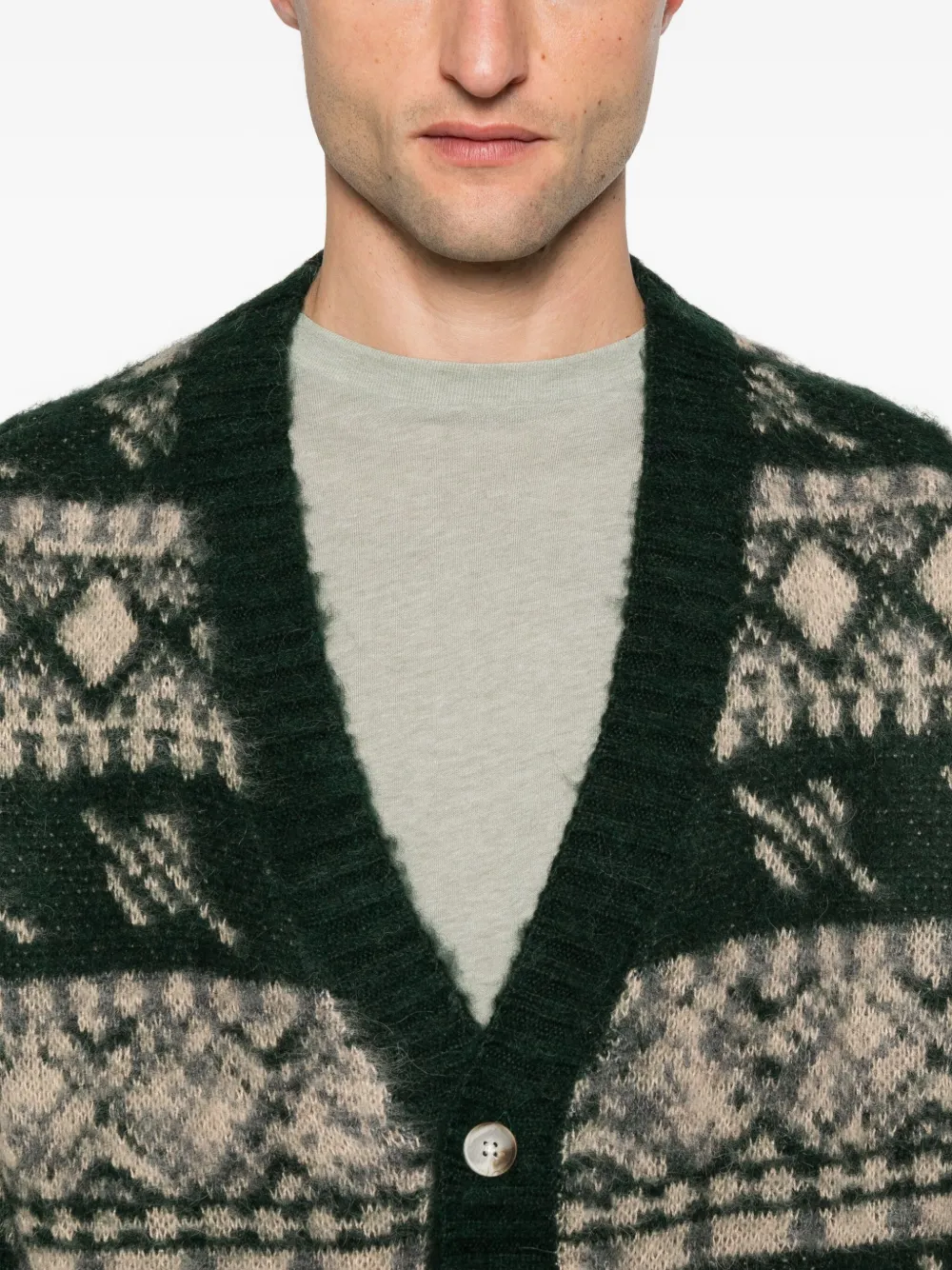 Daily Paper Vest met intarsia-patroon Groen