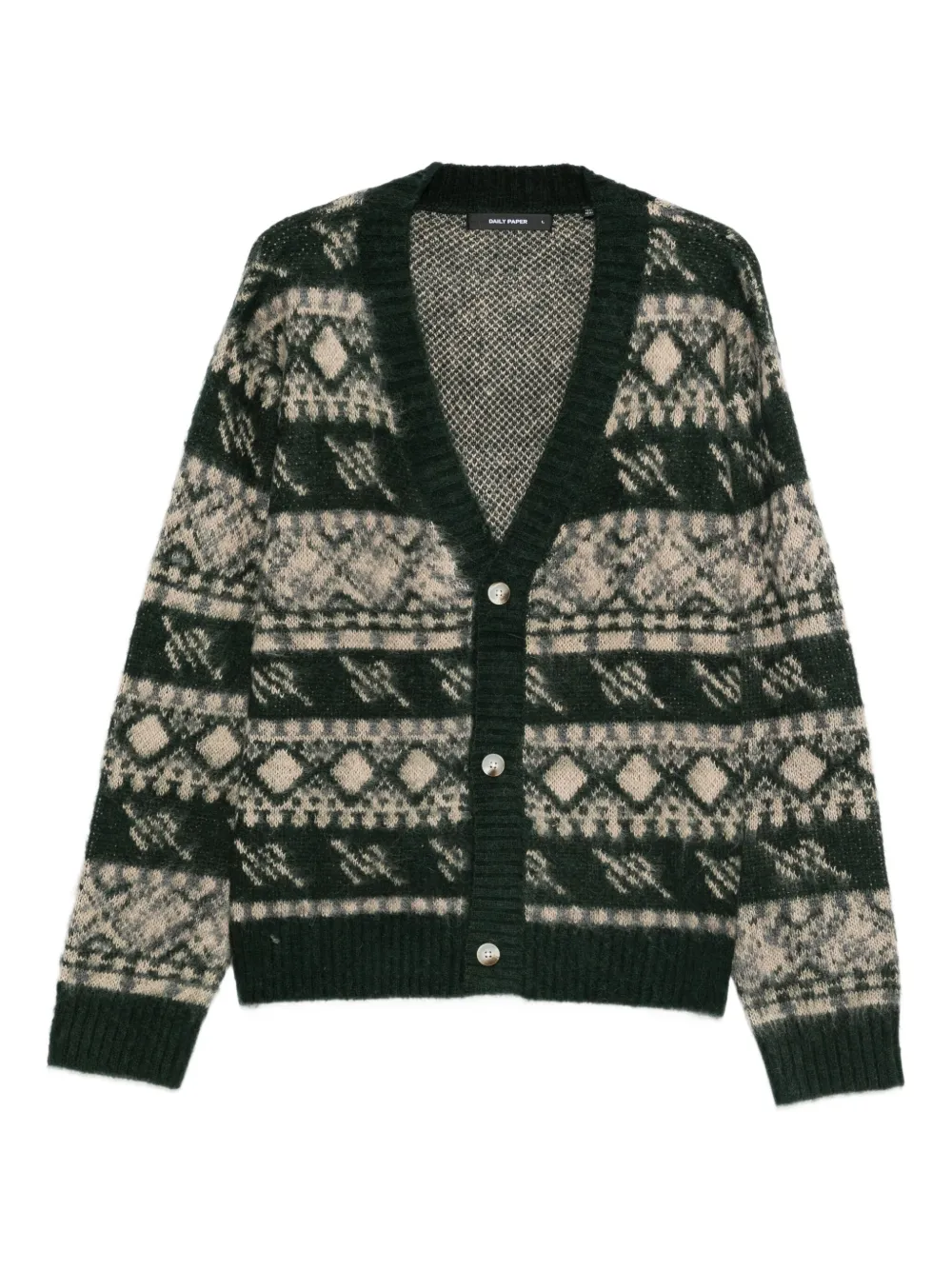 Daily Paper Cardigan com padronagem | Verde | Image 1