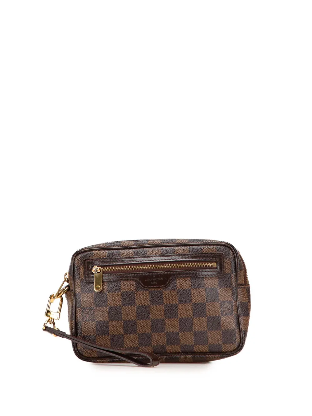 Louis Vuitton Pre-Owned 2011 Damier Ebene Pochette Billets Macao clutch bag | Brown | Image 1