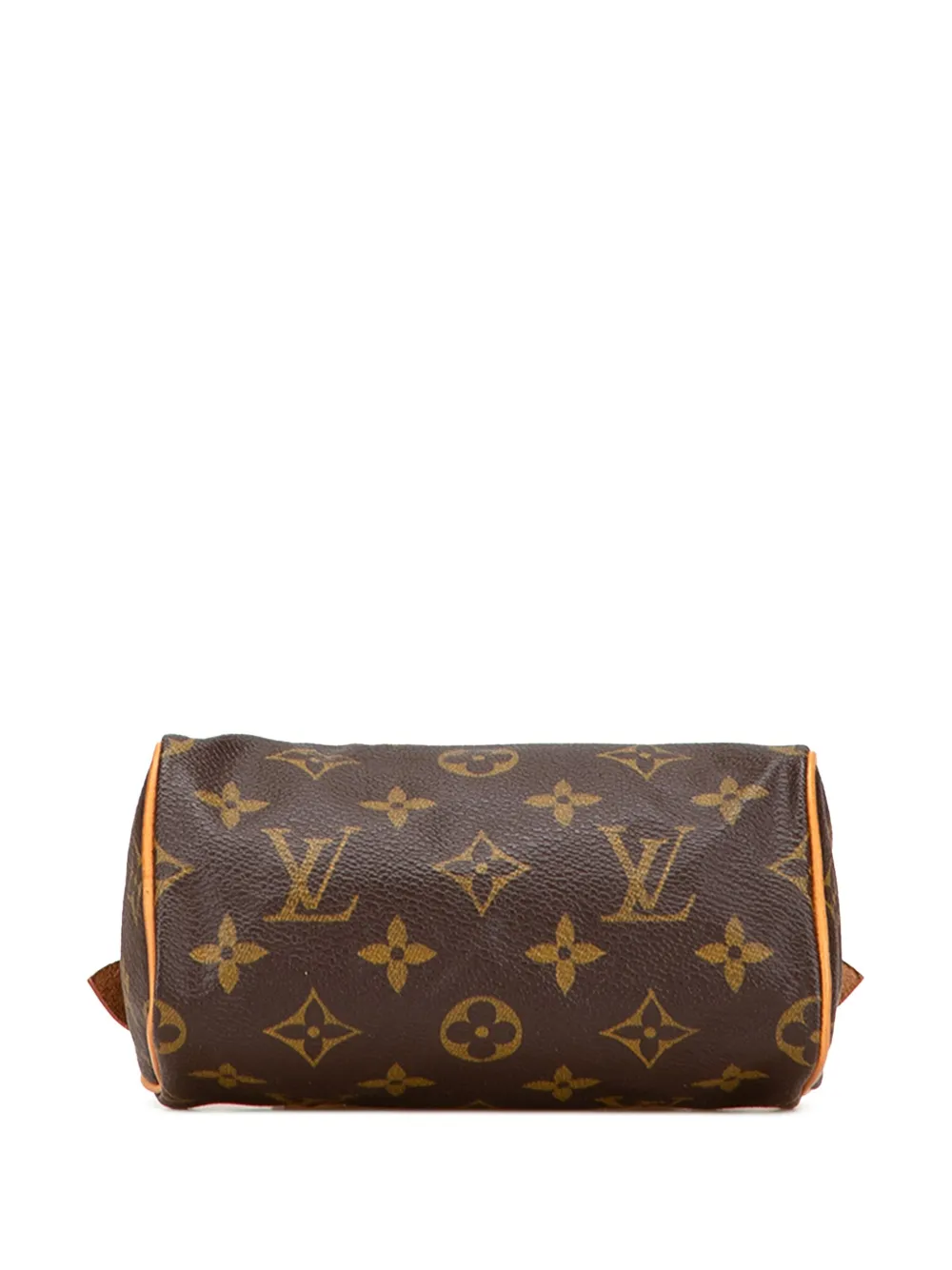 Pre-owned Louis Vuitton 1996 Monogram Mini Speedy Hl Satchel In Brown