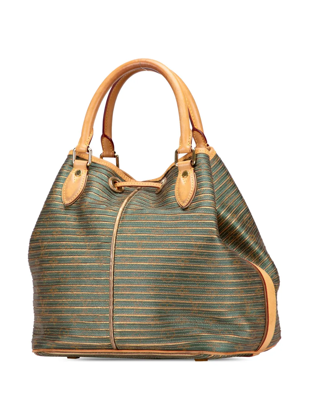 Pre-owned Louis Vuitton 2010 Monogram Eden Neo Bucket Bag In Brown