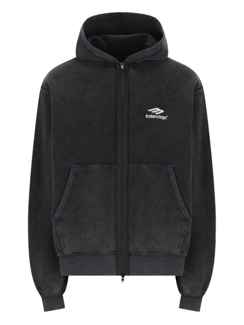 Balenciaga hoodie con cierre y detalle del logo
