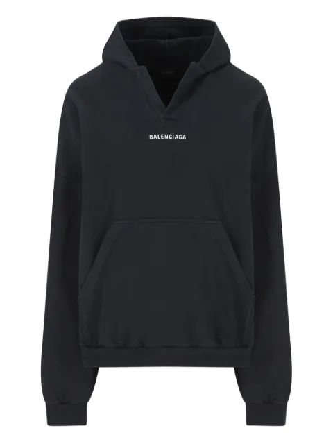 Balenciaga hoodie med logotypdetalj