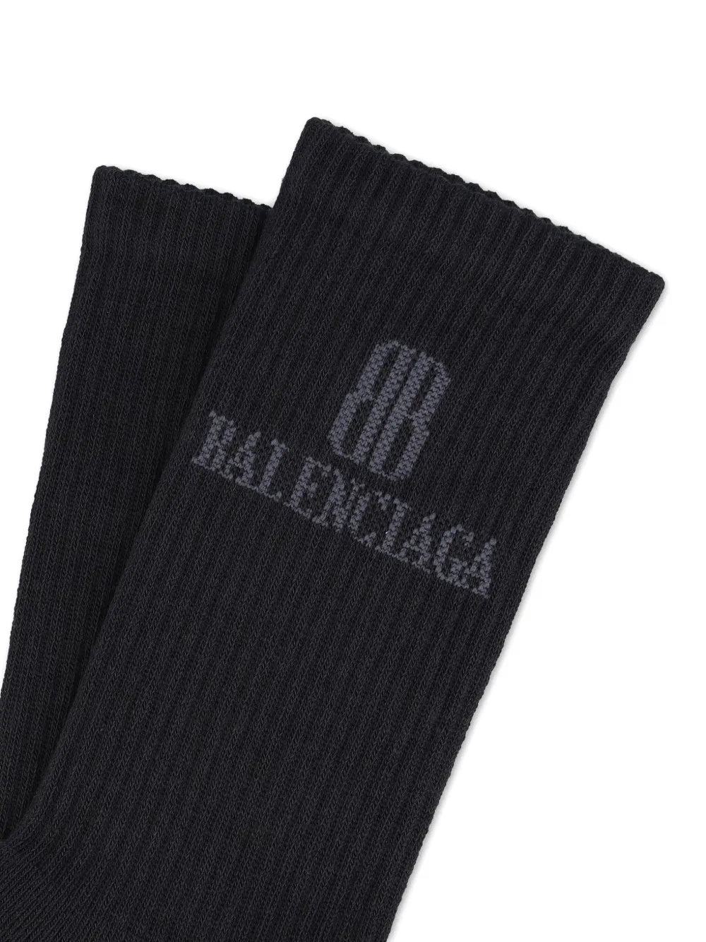 Balenciaga logo ribbed socks | Image 2