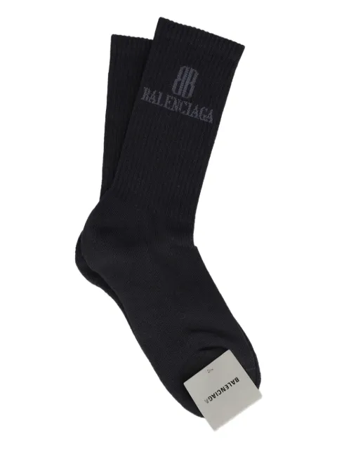 Balenciaga logo ribbed socks