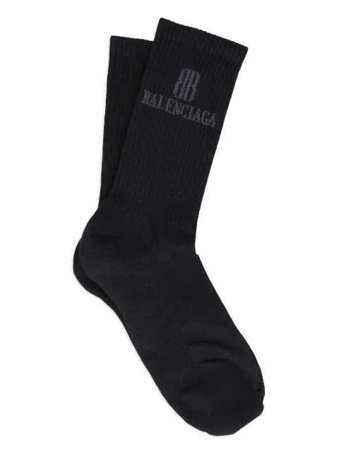 Balenciaga logo ribbed socks