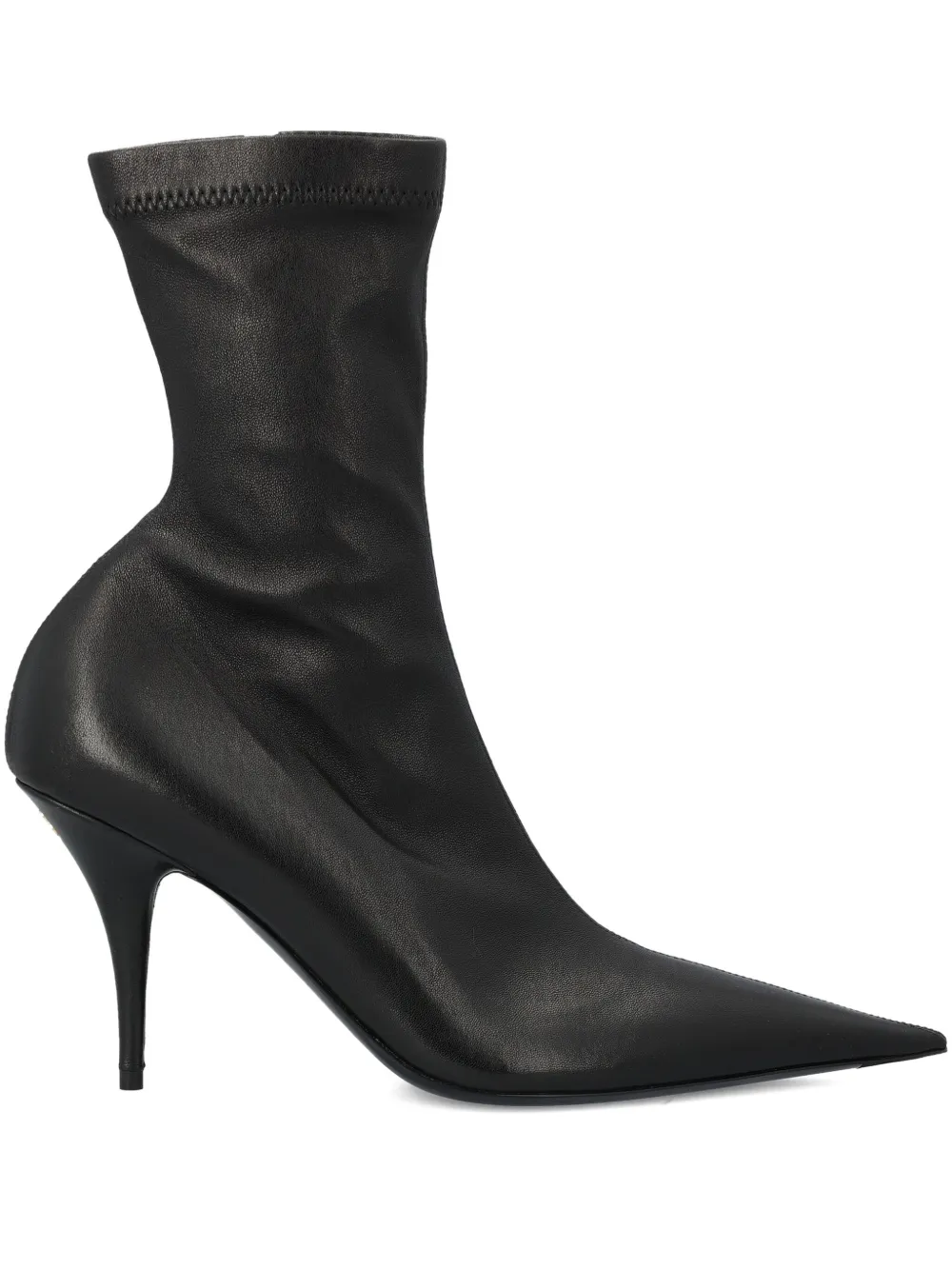 Balenciaga Avenue laarzen met puntige neus en logoplakkaat Zwart