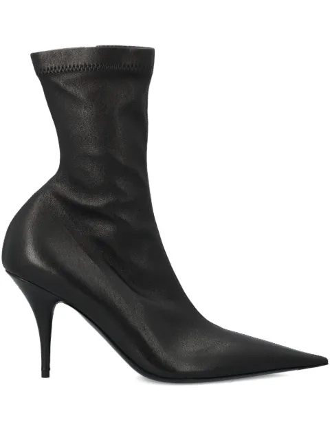 Balenciaga Avenue laarzen met puntige neus en logoplakkaat