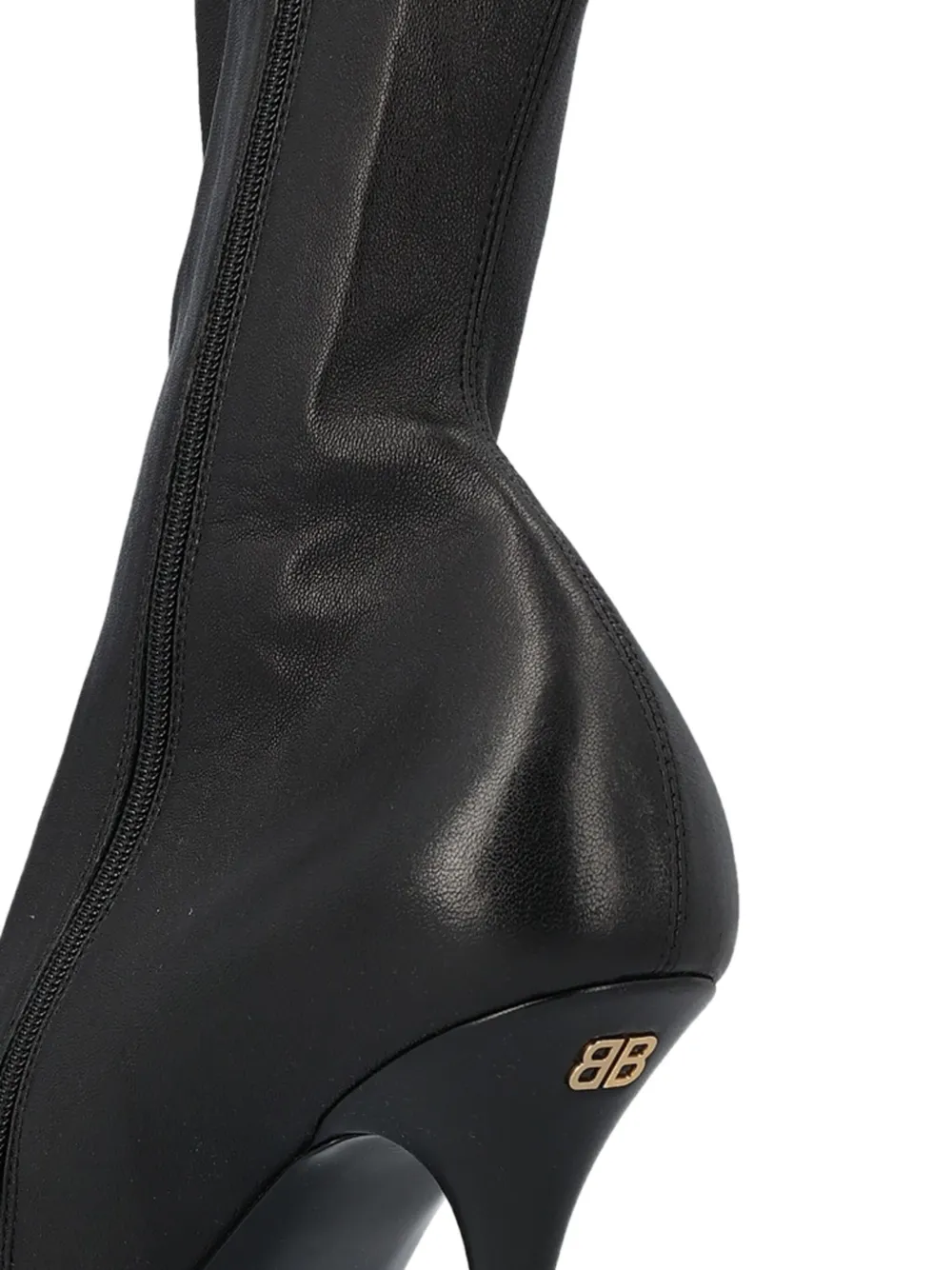 Balenciaga Avenue laarzen met puntige neus en logoplakkaat Zwart