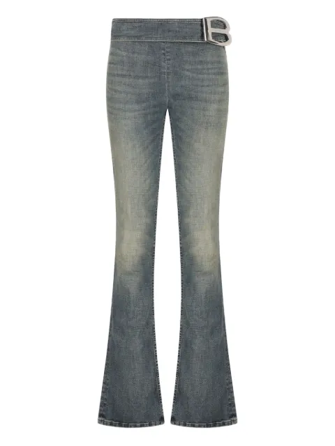 Balenciaga logo-buckle jeans