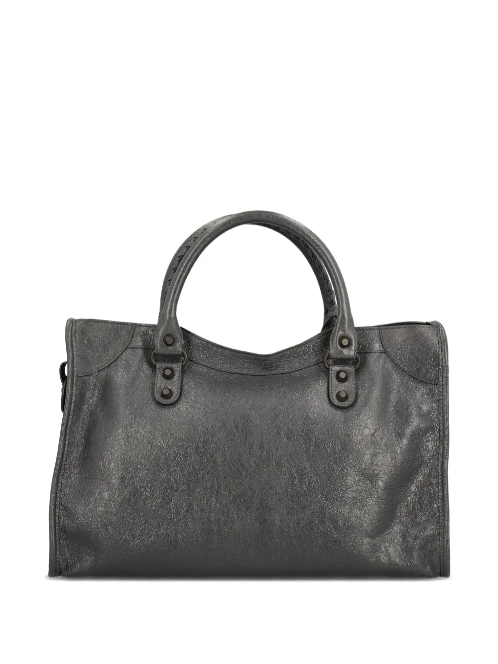Balenciaga medium Le City lambskin tote bag - Grijs