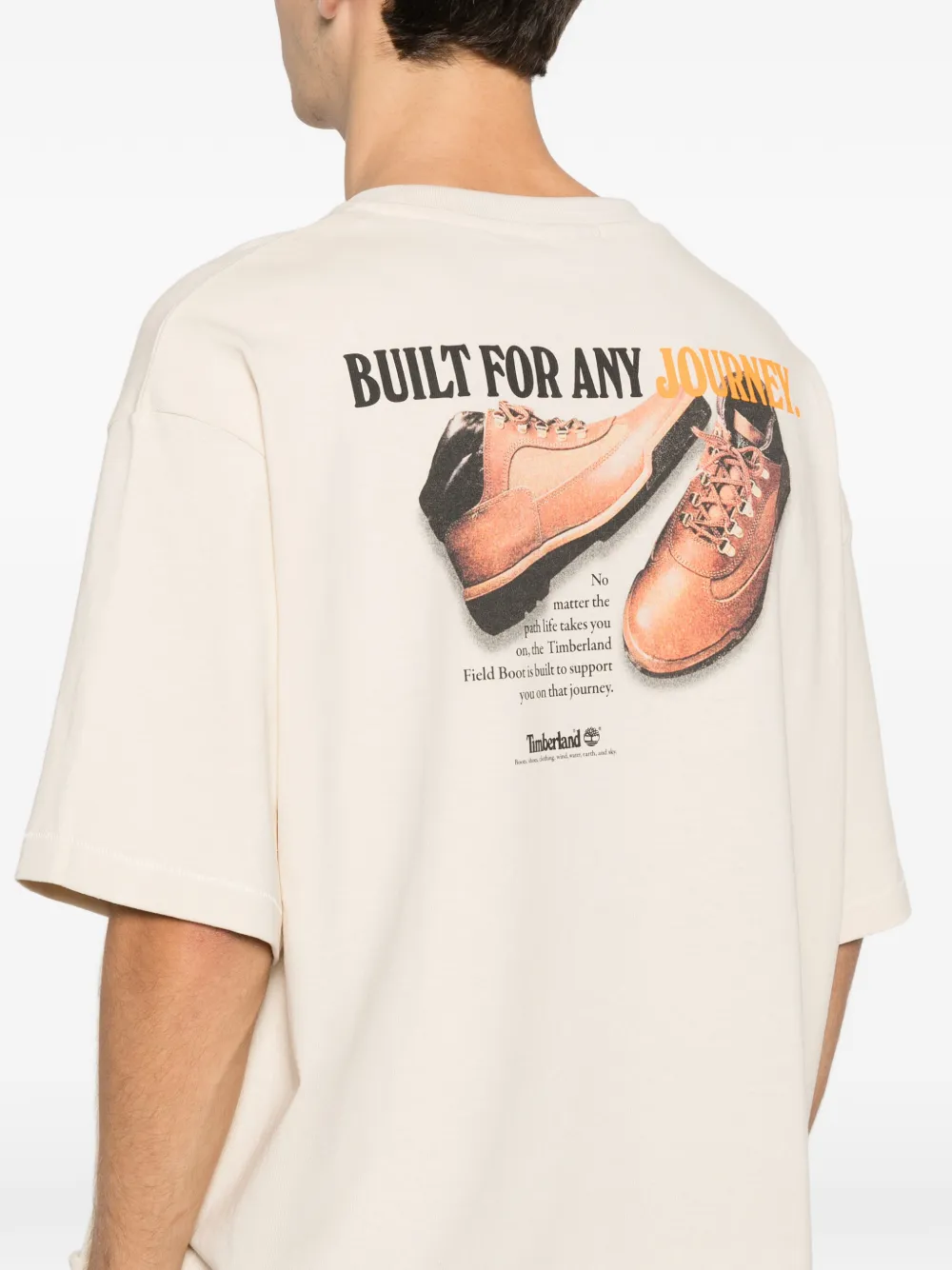 Timberland Graphic-print T-shirt In Neutral