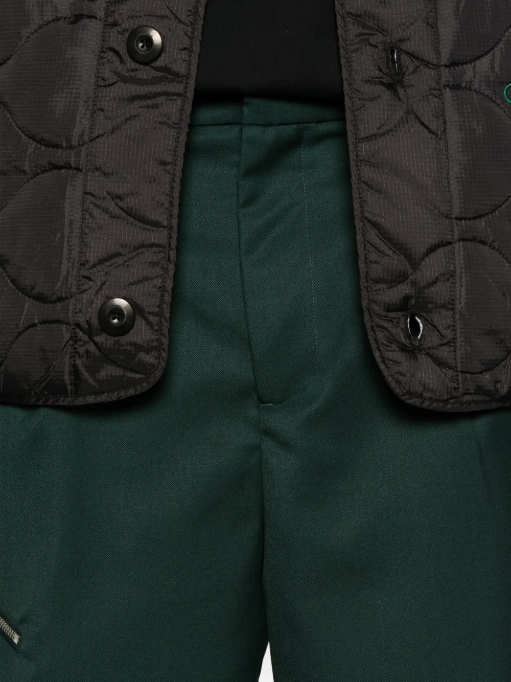 Peacemaker Oamc Broek met ritsdetail Groen