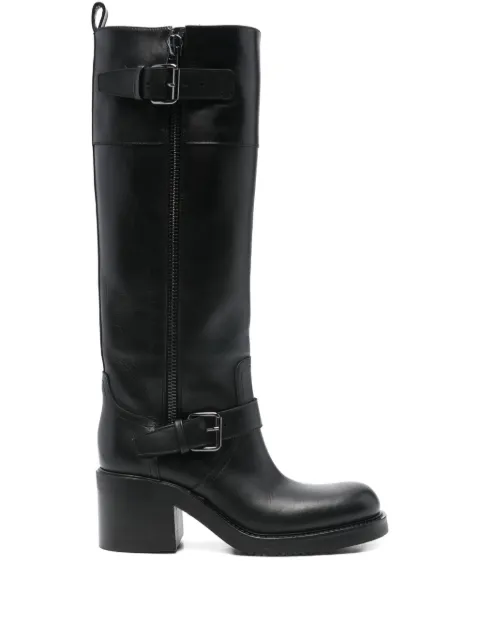 Elena Iachi 60mm buckle-detail knee-high boots