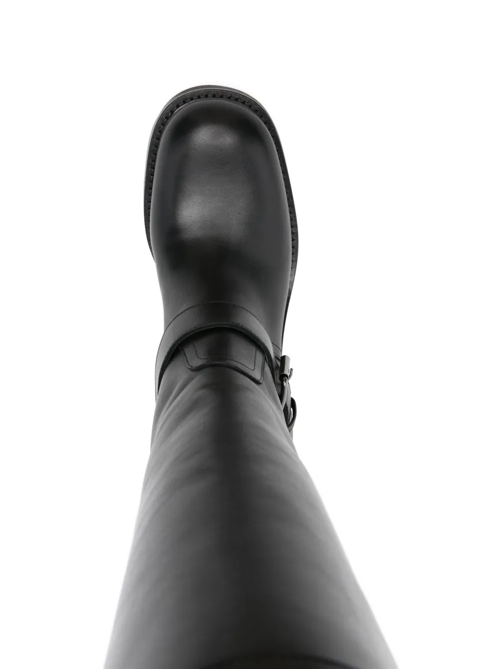 Elena Iachi 60mm buckle-detail knee-high boots Zwart