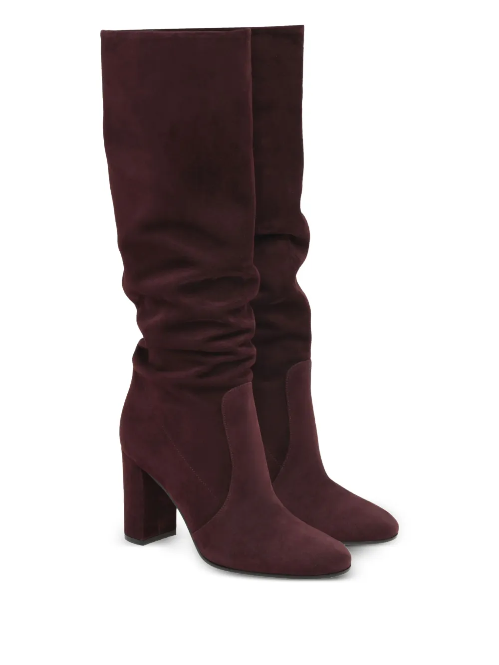 Gianvito Rossi 85mm Glen ruched block-heel knee-high boots | Knee-High Boots | Image 2