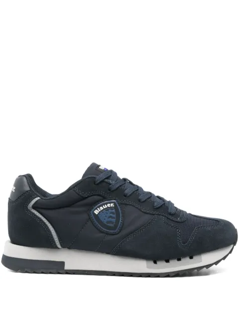 Blauer logo-patch low-top sneakers
