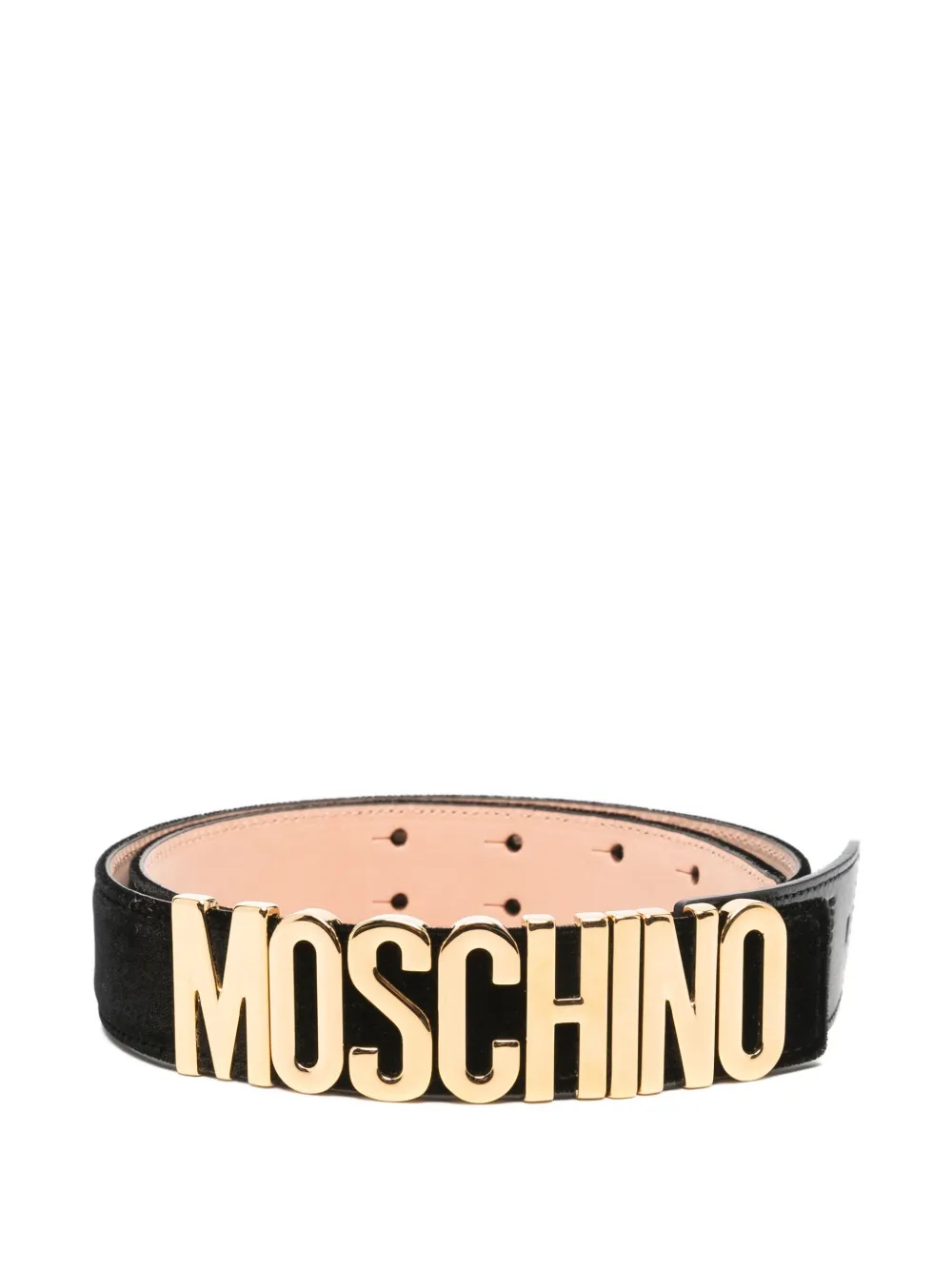 Moschino Cintura con logo - Nero