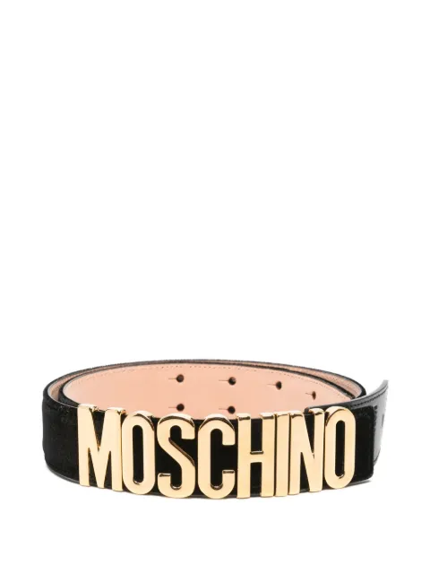 Moschino logo-lettering belt