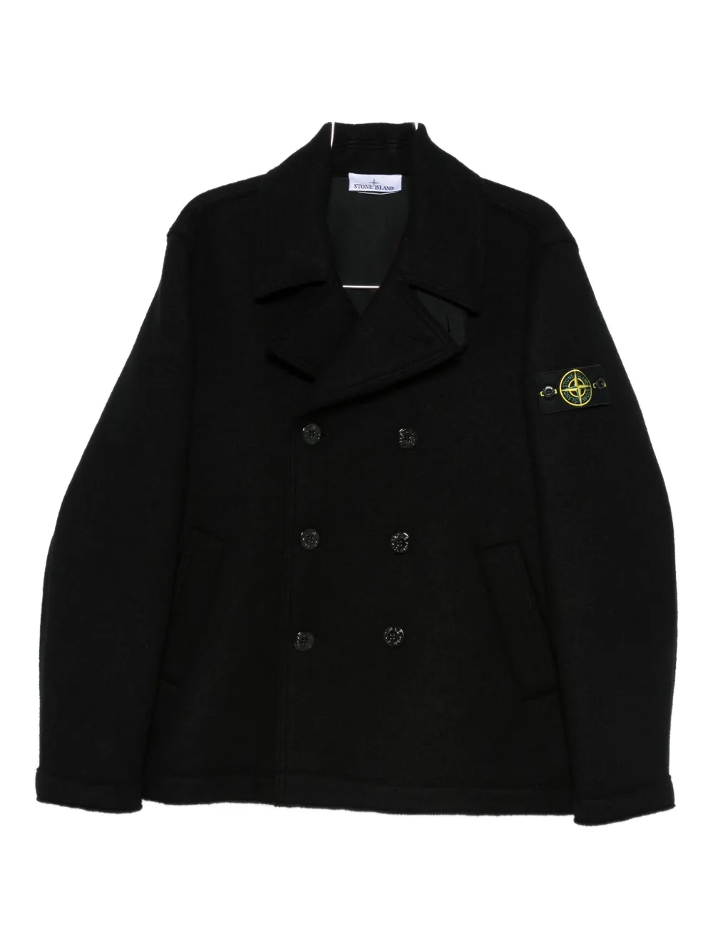Stone Island abrigo con botones | negro | Image 1