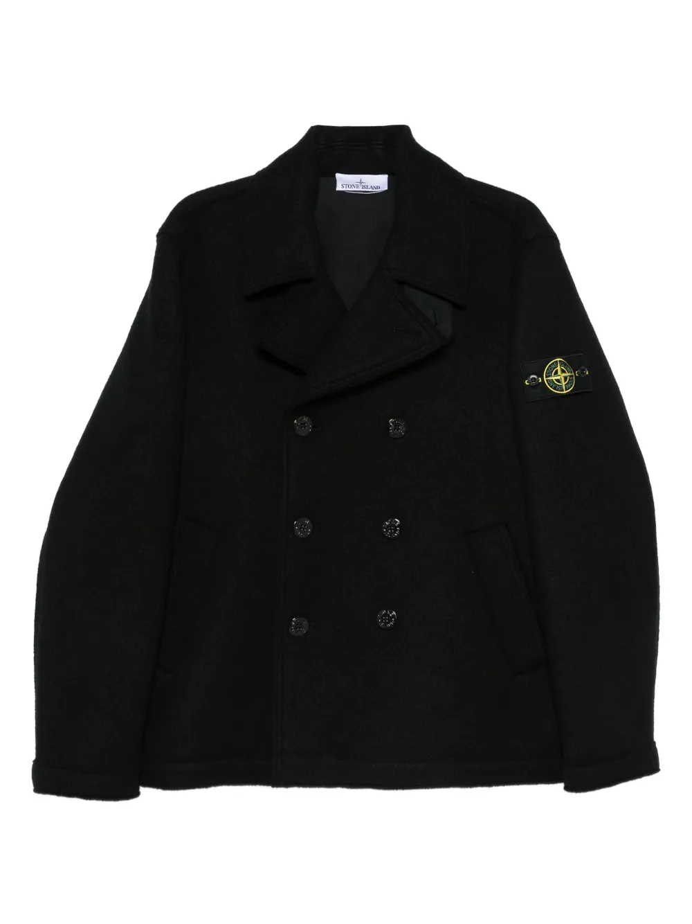 Stone Island abrigo con botones | negro | Image 1