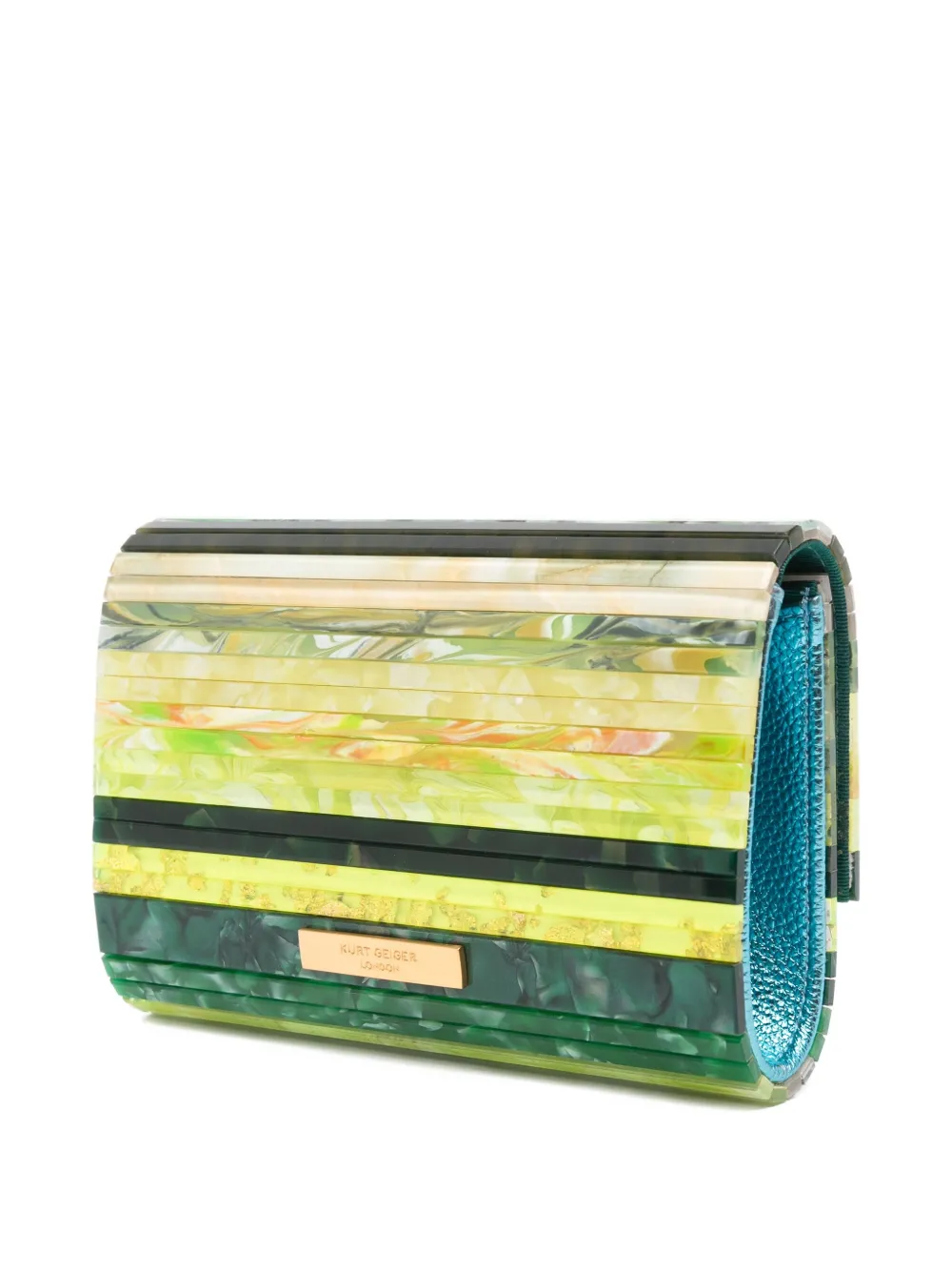Kurt Geiger Party Eagle Clutch Bag In Gray