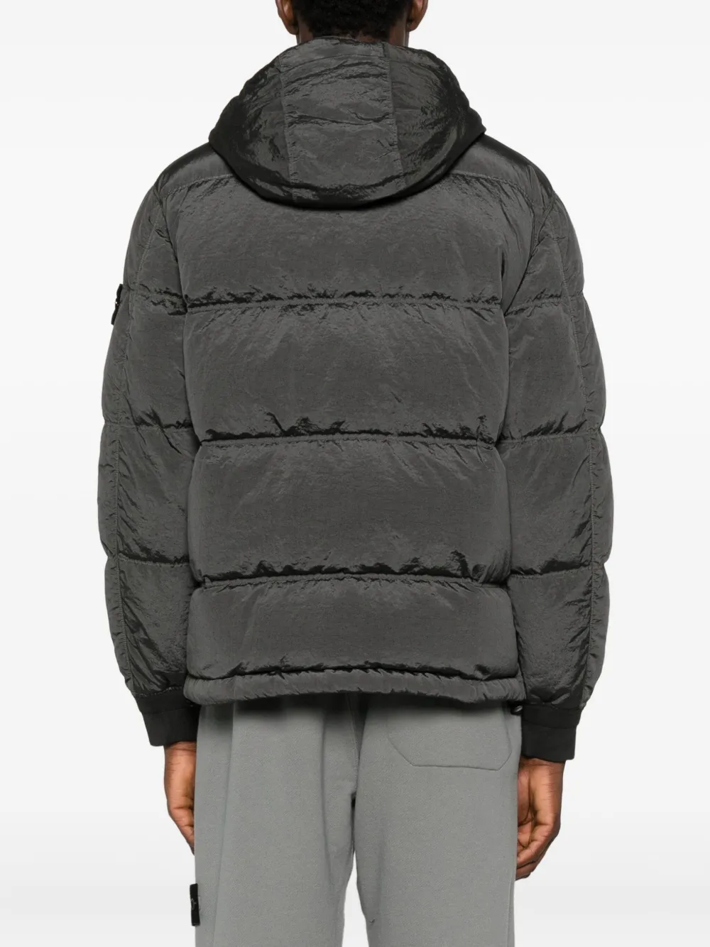 Stone Island logo-patch padded jacket - thumbnail 3 of 5