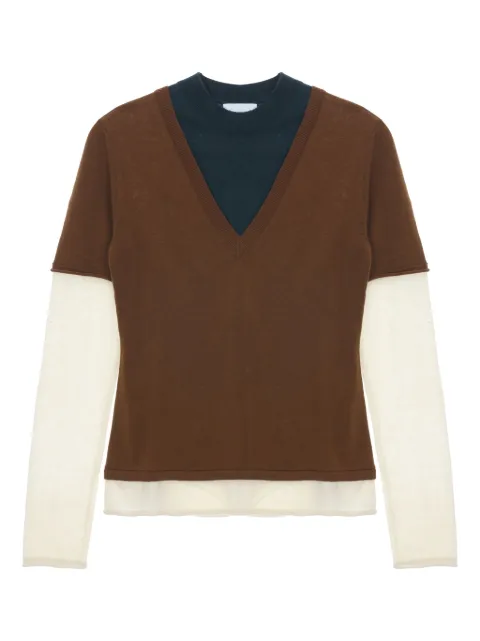 CUDDLEUP V领分层式T恤