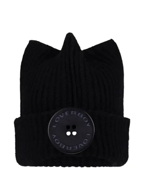 Charles Jeffrey Loverboy ear-detail ribbed beanie