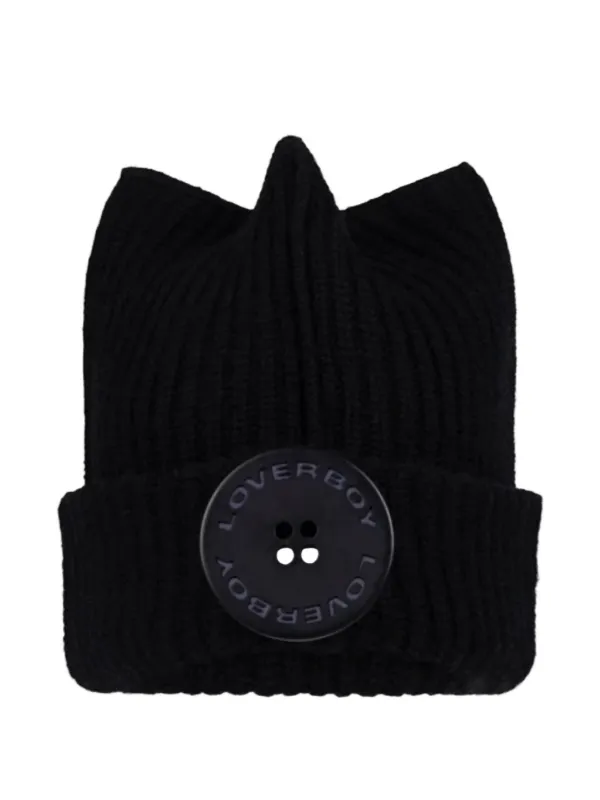 Charles Jeffrey Loverboy イヤーディテール ビーニー | ブラック