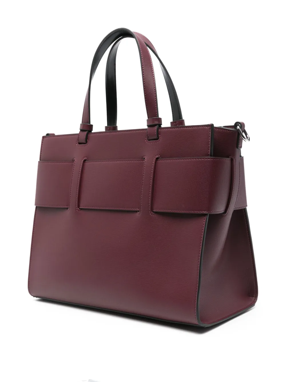 Armani Exchange logo-plaque tote bag - Rood