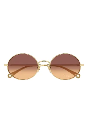 Chloé Eyewear グラデーション サングラス | ゴールドトーン | FARFETCH JP