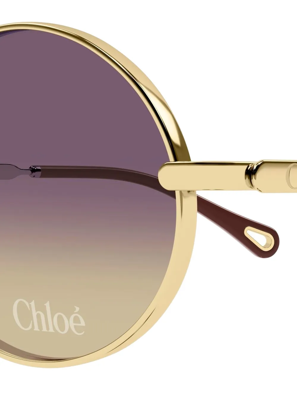 Chloé Eyewear CH0326S zonnebril met rond montuur Goud