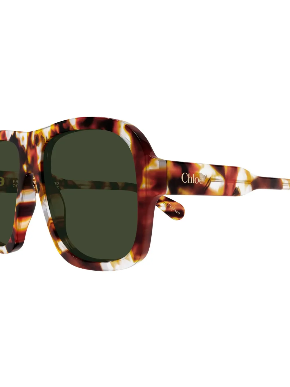 Chloé Eyewear CH0331S geometrische zonnebril Bruin
