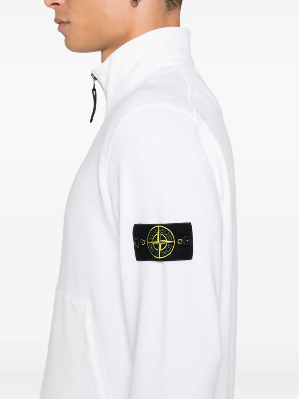 Stone Island Trui met rits Wit