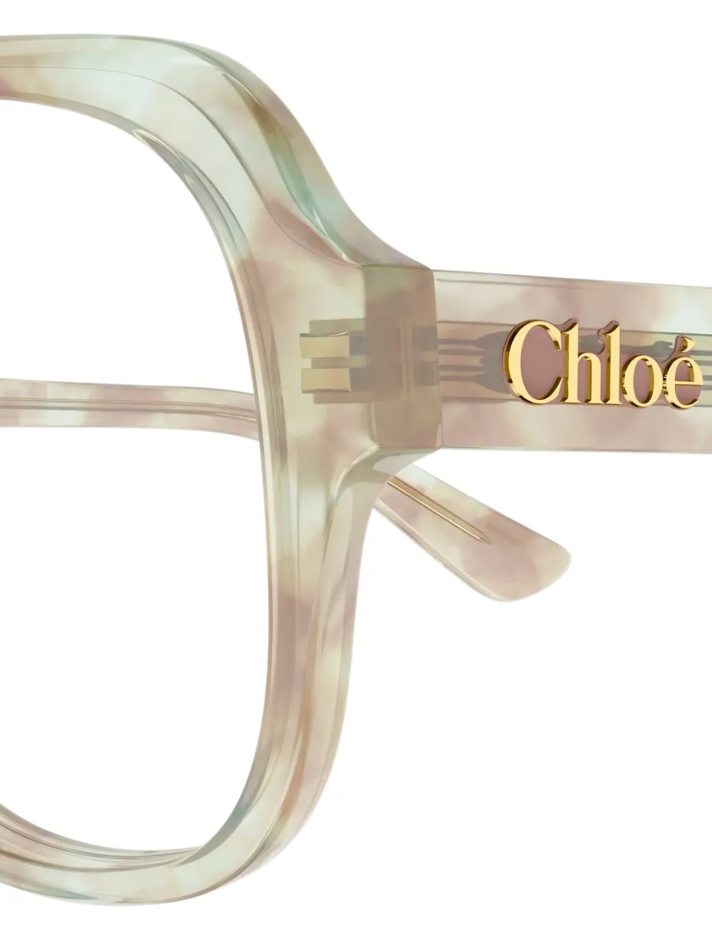 Chloé Ch0339o Geometric Glasses In Neutral