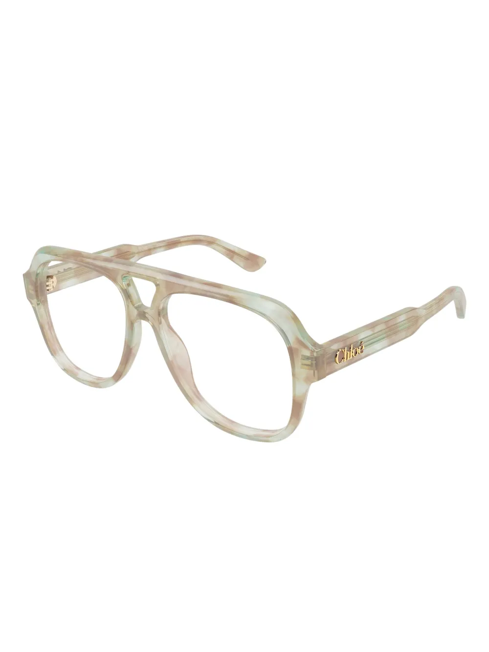 Chloé Ch0339o Geometric Glasses In Neutral