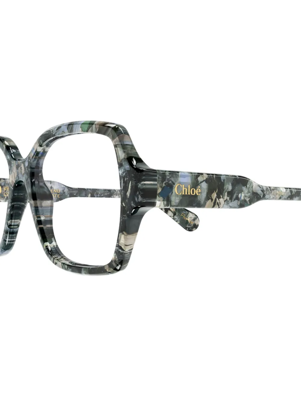 Chloé Eyewear CH0155O bril met geometrisch montuur Groen