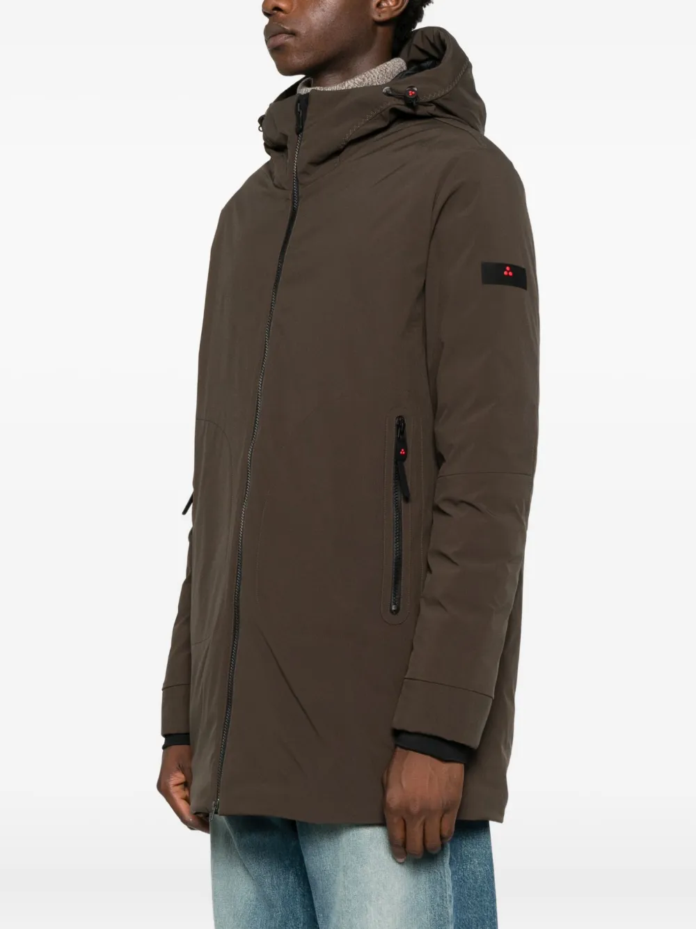 Peuterey Jas met capuchon Bruin
