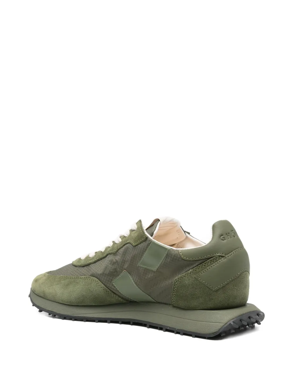 Ghoud Panelled Low-top Sneakers In Green