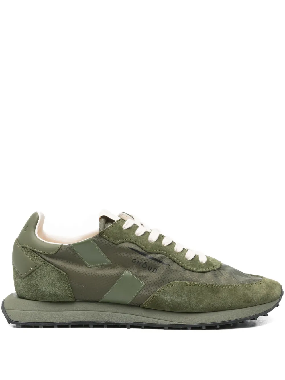 GHŌUD panelled low-top sneakers | Green | Image 1