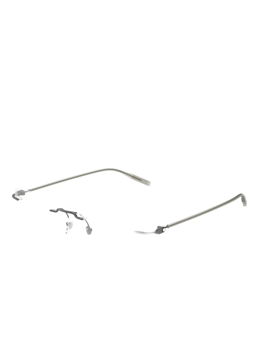 Montblanc Rectangle Glasses In Metallic