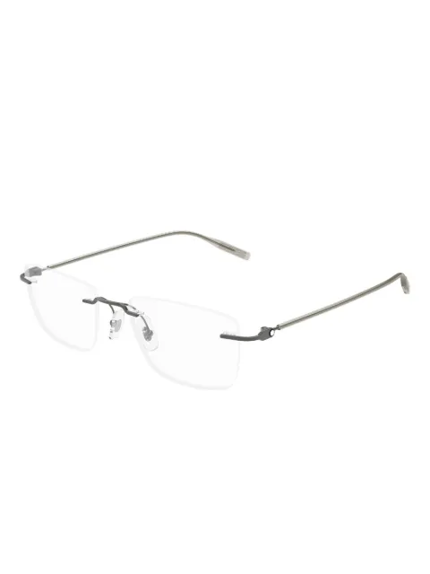 Montblanc lentes con armazón rectangular
