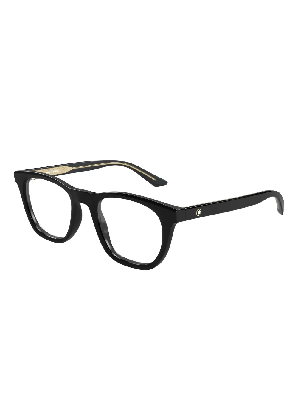 Montblanc Square-frame Glasses In Black