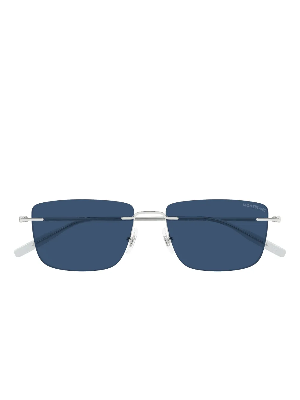 Montblanc rectangle sunglasses | Silver | Image 1